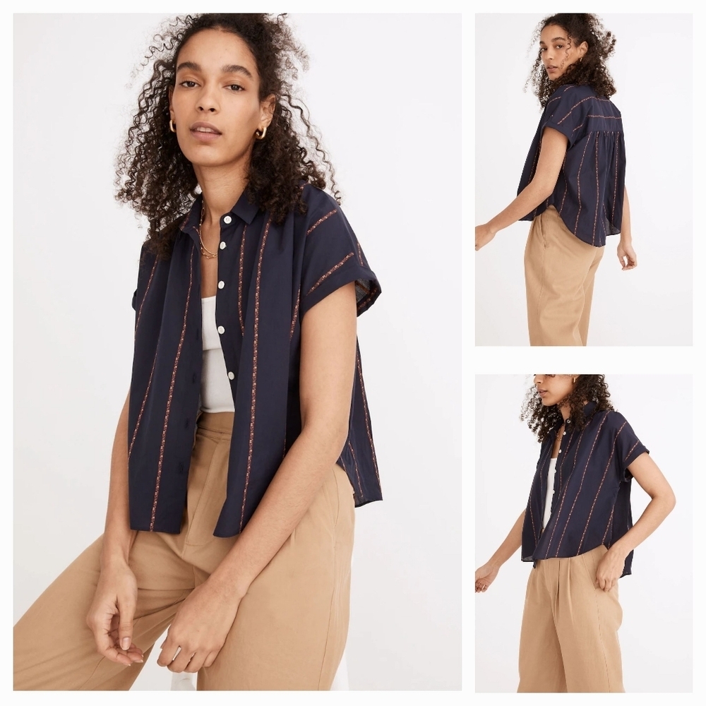 Madewell Shirt in Jacquard Stripe